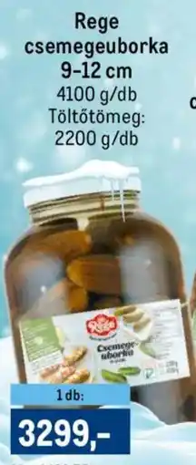 Metro Rege csemegeuborka ajánlat