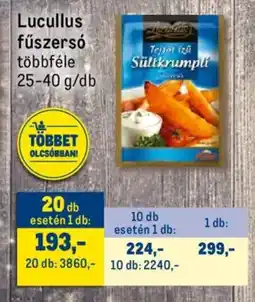 Metro Lucullus fűszersó ajánlat