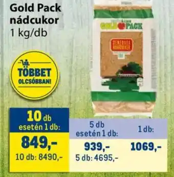 Metro Gold Pack nádcukor ajánlat