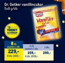 Metro Dr. Oetker vanillincukor ajánlat