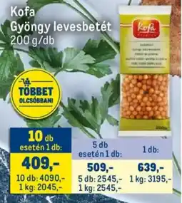 Metro Kofa Gyöngy levesbetét ajánlat