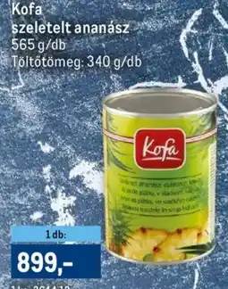 Metro Kofa szeletelt ananász ajánlat