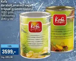 Metro Kofa darabolt ananász, trópusi gyümölcssaláta ajánlat