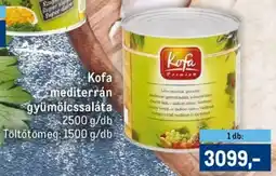 Metro Kofa mediterrán gyümölcssaláta ajánlat