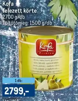 Metro Kofa felezett körte ajánlat