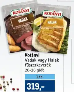 Metro Kotányi Vadak, Halak fűszerkeverék ajánlat