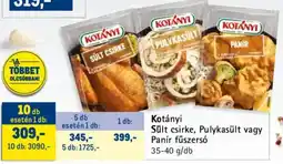 Metro Kotányi Sült csirke, Pulykasült, Panír fűszersó ajánlat