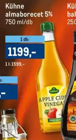 Metro Kühne almaborecet 5% ajánlat