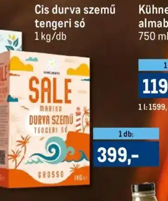 Metro Cis durva szemű tengeri só ajánlat