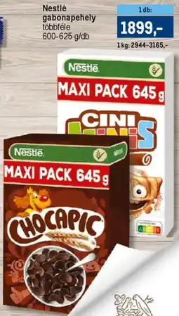 Metro Nestlé gabonapehely ajánlat