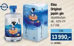Metro Etsu Original japán gin ajánlat