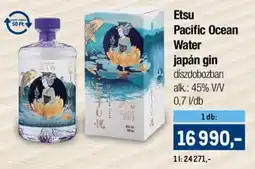 Metro Etsu Pacific Ocean Water japán gin ajánlat