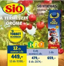 Metro Sió vitatigris ajánlat