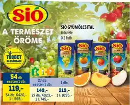 Metro Sió gyümölcsital ajánlat