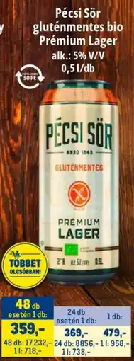 Metro Pécsi Sör gluténmentes bio Prémium Lager ajánlat