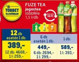Metro FUZE TEA jegestea ajánlat
