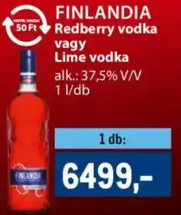 Metro FINLANDIA Redberry vodka, Lime vodka ajánlat