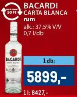 Metro BACARDI CARTA BLANCA rum ajánlat
