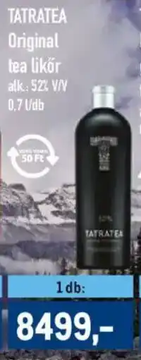 Metro TATRATEA Original tea likőr ajánlat
