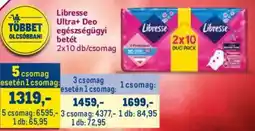 Metro Libresse Ultra+ Deo egészségügyi betet ajánlat
