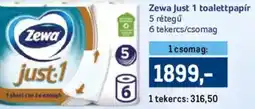Metro Zewa Just 1 toalettpapír ajánlat