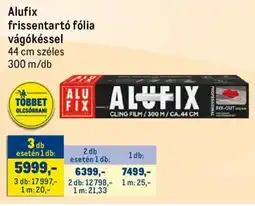 Metro Alufix frissentartó fólia vágókéssel ajánlat