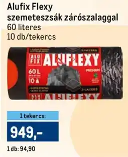 Metro Alufix Flexy szemeteszsák zárószalaggal ajánlat