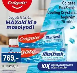 Metro Colgate MaxFresh Cooling Crystals fogkrém ajánlat