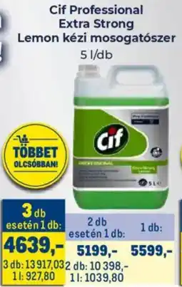 Metro Cif Professional Extra Strong Lemon kézi mosogatószer ajánlat