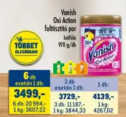 Metro Vanish Oxi Action folttisztító por ajánlat