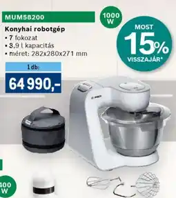 Metro BOSCH MUM58200 Konyhai robotgép ajánlat