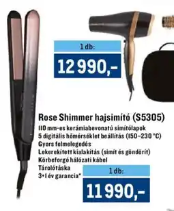 Metro Rose Shimmer hajsimító ($5305) ajánlat