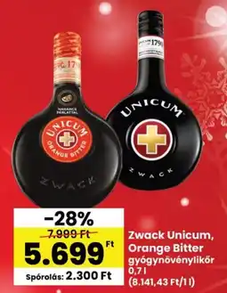 Interspar Zwack Unicum, Orange Bitter ajánlat