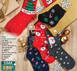 Interspar SPAR karácsonyi zokni ajánlat