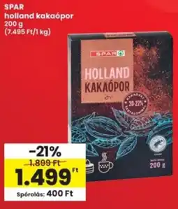 Interspar SPAR holland kakaópor ajánlat