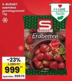 Interspar S-BUDGET szamóca gyorsfagyasztott ajánlat