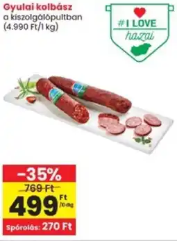 Interspar Gyulai kolbász ajánlat