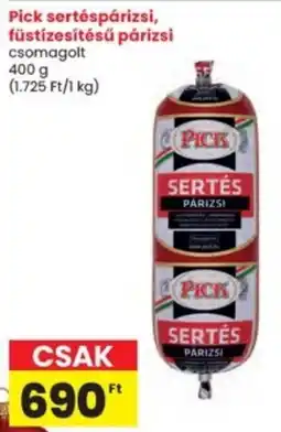 Interspar Pick sertéspárizsi, füstízesítésű párizsi ajánlat