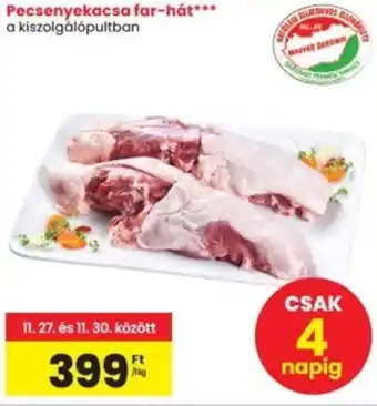 Interspar Pecsenyekacsa far-hát ajánlat