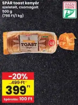 Interspar SPAR toast kenyér ajánlat