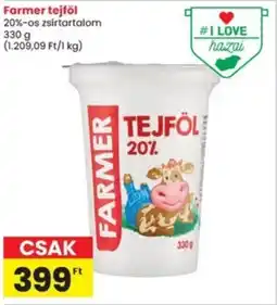 Interspar Farmer tejföl 20%-os ajánlat