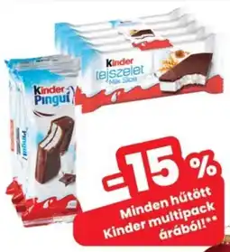 Interspar Kinder multipack ajánlat