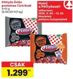 Interspar Pöttyös Óriás proteines Túró Rudi ajánlat