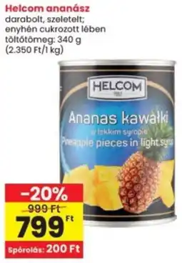 Interspar Helcom ananász ajánlat