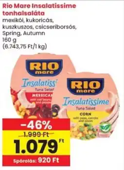 Interspar Rio Mare Insalatissime tonhalsaláta ajánlat