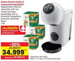 Interspar Dolce Gusto Genio S automata kávéfőző ajánlat