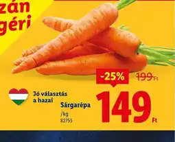 Lidl Sárgarépa ajánlat