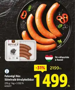 Lidl Sütnival bivalykolbász ajánlat