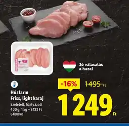 Lidl Húsfarm Friss, light karaj ajánlat