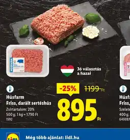 Lidl Húsfarm Friss, darált sertéshús ajánlat